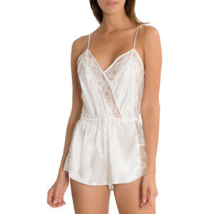 In Bloom Romper By Jonquil Women's Size S Here Comes The Bride White